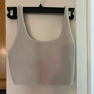 Aritzia Tan Barton Crop Top